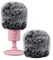 Geekria for Creators Furry Windscreen Compatible with Razer Seiren X, Seiren Emote, Seiren Elite, Mic DeadCat Wind Cover Muff, Fluff Cover Windshield (Grey / 2 Pack)