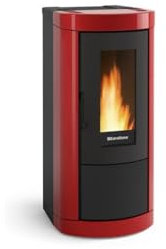 Nordica extraflame 8kw bordeauxfarbener pelletofen MIETTAEVOBORDEAUX