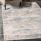 Mazovia Alfombra Moderno - Diseño Moderno de Salón Grande - Pelo Corto - Alfombras de Habitación de Matrimonio, Dormitorio y Comedor - Motivo Abstracto Vintage - Gris Azul 160x220 cm