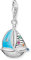 THOMAS SABO Charm-Anhänger Segelboot recycletes 925 Sterlingsilber 1927-340-7
