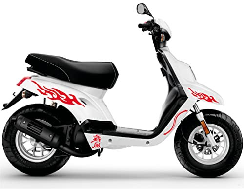 DualColorStampe Aufkleber kompatibel mit BOOSTER MBK Deezer Blinker DX-SX Zubehör Aufkleber Motorrad Farbe wählbar COD.M0139 (FLUORESZENTE)