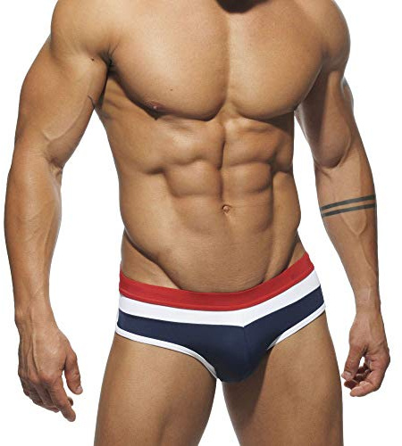 AHMXYG Maillot de Bain Homme Slips de Bain Taille Basse Short de Natation avec Cordon de Serrage Réglable