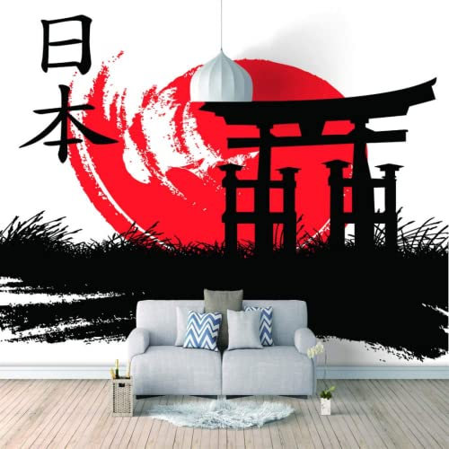Papier Peint Panoramique Japon 3D Poster Mural pour Salon Chambre Décoration Murale