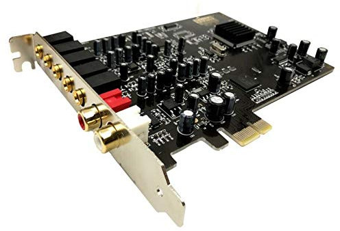 Azwamkue 5.1 Carte son PCI PCI-E Intégré Double Sortie Interface pour PC XP/7/8/10