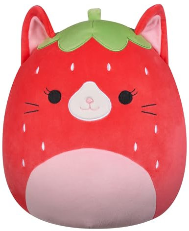 Squishmallows Original Olma Strawberry Cat de 12 pulgadas - Peluche oficial de Jazwares (tamaño mediano)