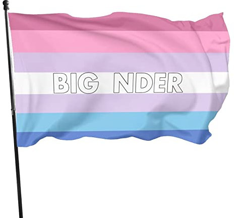 Bigender flag1 Flagge, 91 x 152 cm, lebendige Farben und UV-beständig, Wandflaggen, Banner für den Innen- und Außenbereich
