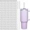NiHome Lot de 12 pailles réutilisables en plastique pour gobelets Stanley de 1200 ml, pailles de 30,5 cm avec 2 brosses à motif ondulé, pailles en PETG durable, sans BPA pour milkshakes, eau