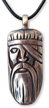 Baldur Jewelry - Odin Pendant Viking Necklace Charm Talisman Jewelry - Viking Jewelry for Men and Women - Viking Gifts - Viking Necklace Odin - Viking Brass Necklace