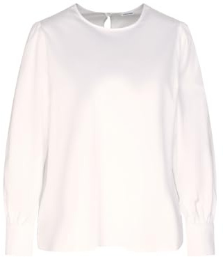 Seidensticker Damen Shirtbluse Regular 1/1 ohne Kragen 97% Baumwolle 3% Elastan