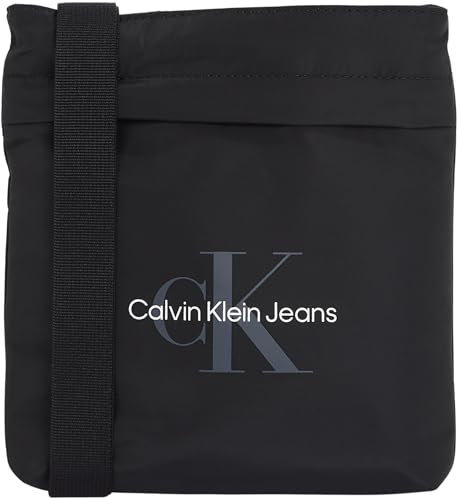 Calvin Klein Herren Umhängetasche Sport Essentials Flatpack mit Logo, Schwarz (Na Black), Einheitsgröße