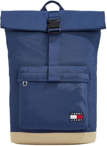 Tommy Jeans Herren Rucksack Daily Rolltop, Blau (Velvet Blue), Einheitsgröße