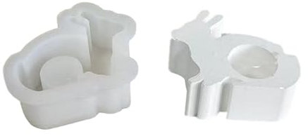 HUIFACAI Kerzenhalter-Formen in Kaninchenform, Kerzenständer-Formen für Bastelarbeiten, Teelichthalter, Dekorationen