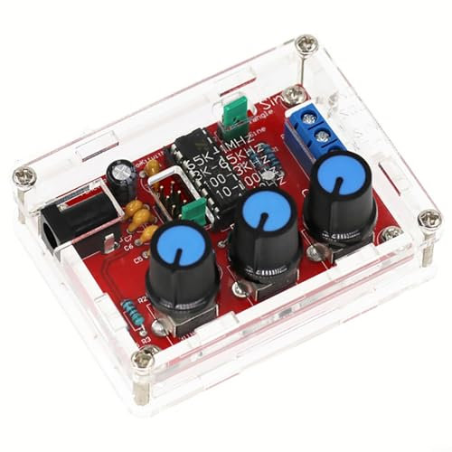 ZMdooreasy Generatore di funzioni Kit fai da te 1Hz-1MHz Triangolo sinusoidale onda quadrata generatore di segnale con ampiezza regolabile