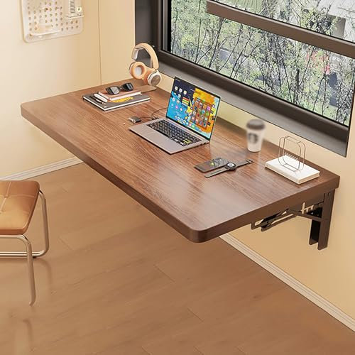 Klappbarer Esstisch zur Wandmontage, wandmontierte Stehtische aus Holz, schwebender Schreibtisch für die Wand, herunterklappbarer Tisch, klappbarer Schreibtisch, Computerarbeitsplatz, Arbeit