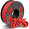 TECBEARS Rapid Matte PETG Filament 1.75mm Rot 1KG, High Speed 50-600mm/s PETG 3D Drucker Filament Maßgenauigkeit +/- 0.02 mm, Elegante Matte Oberfläche, 1000g (2.2lbs) Kompatibel mit FDM Drucker