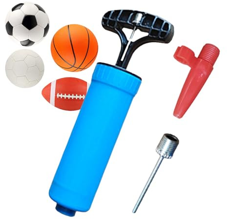 Kugelpumpe - Kompakte Handheld -Kugel -Luftpumpe mit Nadelkit | Sport stabile Ballpumpe für schnelle Inflation | Fußballluftpumpe ideal für Fußballbasketball- und Fitnessstudio -Bälle