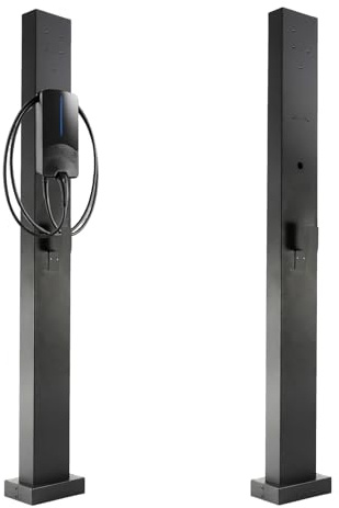 Soporte Universal para Wallbox y Poste de Montaje, Base Estable para Estación de Carga y Coches Eléctricos, Compatible con la Mayoría de Modelos, Fácil Instalación en Pared y Suelo, Construcción Robus
