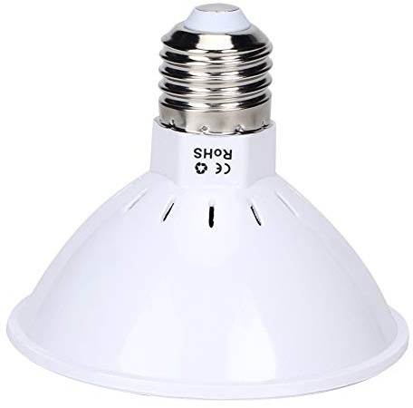 HELEVIA Ampoule LED Horticole 200 LED E27 30W, Lampe Haute efficacité avec 166 Rouges et 34 Bleues pour Plantes D'intérieur, Fleurs et Plantes succulentes.