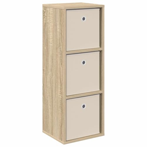 vidaXL Sideboard mit Schubladen Sonoma-Eiche 30,5 x 27 x 84,5 cm