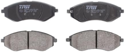 TRW GDB3634 Brake Pad Set of 4 Compatible for Chevrolet Aveo Hatchback (T250, T255) 2006 - Front Axle and Other Vehicles