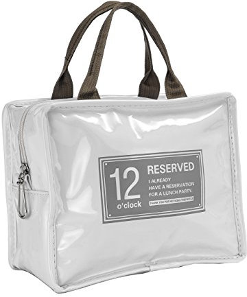 iSuperb - Bolsa para el almuerzo, impermeable, bolsa para el almuerzo enfriador aislado, bolsa de viaje con cierre de cremallera para hombres y mujeres