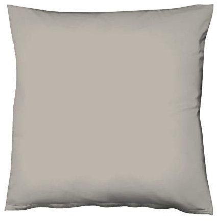 fleuresse 9200 Colours Interlock Jersey Kissenbezug aus 100% Baumwolle, Oekotex Standard 100, 80 x 80 cm, grau