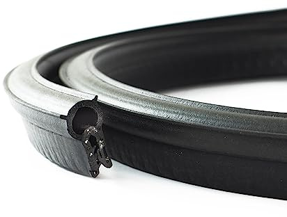 EUTRAS Dichtungsprofil KSD2004 3 m – Auto-Türdichtung & Kofferraumdichtung für 1,0–3,5 mm – PVC/EPDM-Gummidichtung – selbstklemmend, ohne Kleber – Made in Germany