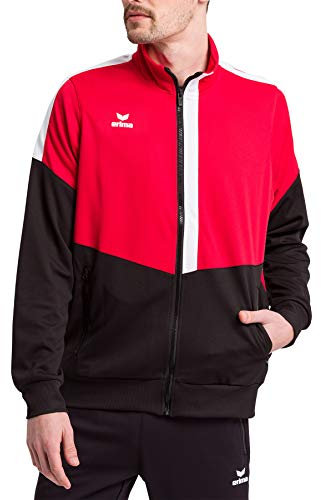 Erima Herren Squad Worker Jacke (1032023), rot/schwarz/weiß, XXL