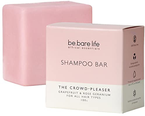 BeBare GRAPEFRUIT & ROSE GERANIUM SHAMPOO BAR FOR ALL HAIR TYPES