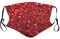 TOPEREUR 5 Stück Glitzer Mundschutz Multifunktionstuch 3D Glänzend Mund-Nasenschutz Winddicht Staubdicht Atmungsaktiv Stoffmaske Face Shield mit Filter,Mode Party Pailletten Halstuch Bandana Maske