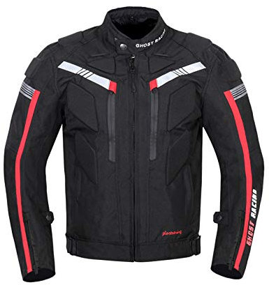 YFFS Veste De Moto, Moto Biker Vestes D'équitation Coupe-vent Équipement De Protection Complet Du Corps Blindé, étanche à La Pluie, Disponible En Toutes Saisons (black,L)