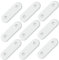 10 Pcs White Curtain Pendant Weights for Bedroom/Shower Curtain - 28g Each