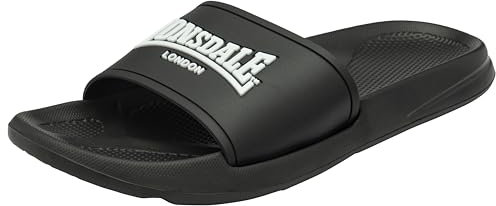 Lonsdale Zapatos de baño unisex (1 par) NAPLES, negro/blanco, 42