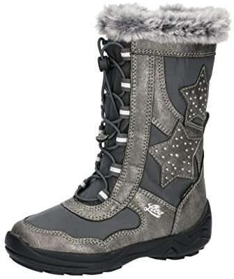 Lico Mädchen Cathrin Schneestiefel, Grau Silber, 33 EU