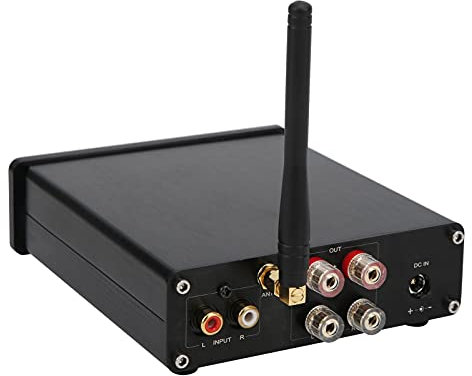 5.0 Stereo Audio Amplifier, TPA3255 Digital Power Loudspeake Aluminum Alloy Mini Amp Class D Integrated Amp 2.0 CH for Home Speakers