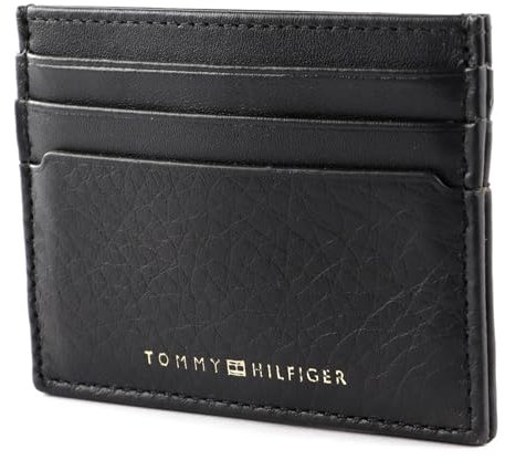 TOMMY HILFIGER Premium Leather CC Holder Black