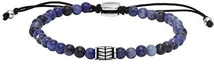 Fossil Armband Für Männer, Länge: 250mm, Breite: 4mm Silbernes Edelstahlarmband, JF04414040