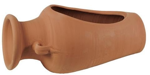 POTE Maceta ÁNFORA TINAJA Barro Natural con Hueco para Plantas - 53 CMS Altura, para TUMBAR - INCLINAR