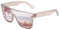 GLINDAR Polarisierte Recycelte Sonnenbrille für Männer Frauen, Retro Square Flat Top Shades UV400 Schutz Rosa