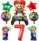9 Stück Mario Luftballons Geburtstag 7 Jahre Mario Geburtstagsdeko 7 Mario Geburtstag Deko 7 Jahre Mario Folienballons Kindergeburtstag Deko