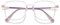 VEVESMUNDO Blaulichtfilter Lesebrille Metall Groß Stylisch Rechteckig Anti Blaulicht Lesehilfen Sehhilfe Brille für Damen Herren (1 Stück Transparent Lila Brille, 2.5)