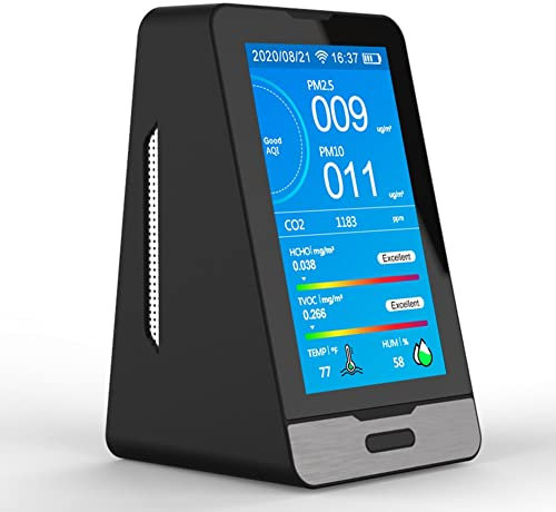 BYSL Tuya Wifi Gas Detector PM2.5 PM1.0 PM10 HCHO TVOC CO2 Temperature Humidity Meter
