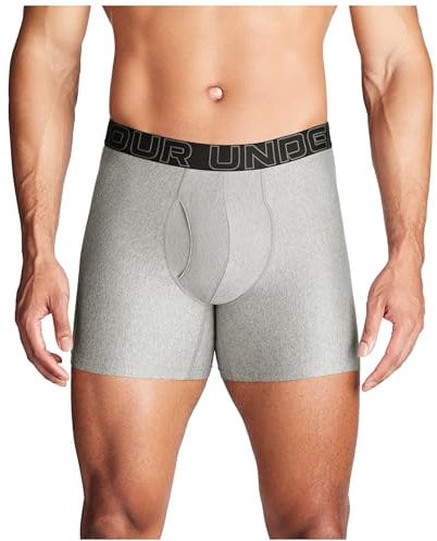 Under Armour Herren Tech Performance Boxershorts im 3er-Pack, 15 cm Beinlänge – atmungsaktiv, feuchtigkeitsableitend, weiches Tragegefühl, ganztägiger Komfort