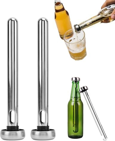 2 Uds Varillas Enfriadoras De Cerveza, Varillas Enfriadoras De Botellas De Bebidas De Acero Inoxidable, Enfriador De Botellas Para El Hogar