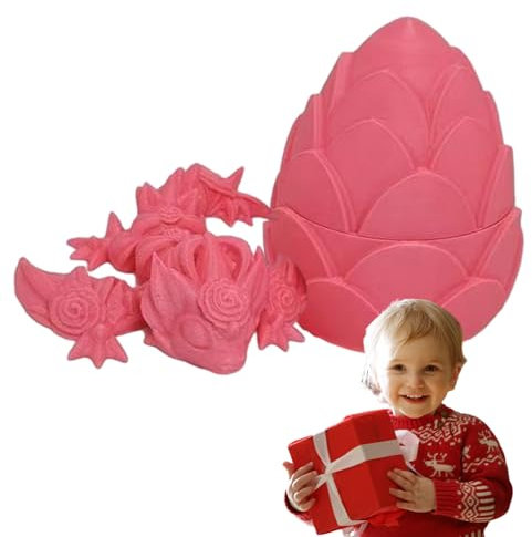 LearnLyrics Printed Crystal Dragon, Printed Dragon, Flexible Moving Dragon Toy, Articulated Dragon Figure as Decoration, Portable Printed Toy for ADHD and the