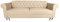 Meble Ares Chesterfield Sofa Benetto – Schlafsofa – Couch mit Schlaffunktion – Sofa mit Bettkasten – Stoff – Beige