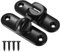 Verrou Porte Interieure, Serrure Porte Coulissante, Loquet Porte, Verrou de Porte pour Portes Coulissantes 90/180 Degrés, Verrou de Sécurité pour Porte de Grange Fenêtre Armoire Jardin, Noir