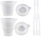 2 Pieces Silicone Measuring Cup, 5 Pieces Dropper, Collapsible Measuring Cup, Detergent Dispenser, Reusable Dosing Cup, Liquid Measuring Cup