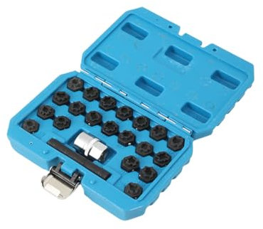 ATEdata 22-tlg elgenschloss Radbolzen Knacker Demontage Werkzeug Schlüssel Satz für 041, 042, 043, 044, 045, 046, 047, 048, 049, 050, 051, 052, 053, 054, 055, 056, 057, 058, 059, 060
