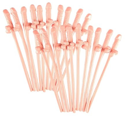 2025 New Wil-ly Hen Party Straws, Reusable Bride Drinking Straws Novelty Hen Night Toy Games Drinking Accessories Bride to Be Hen Do Bag Filler Decor (20pcs)